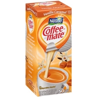 Coffee-Mate Coffee Creamer, Vanilla Caramel Liquid Creamer Singles, 3/8 Fluid Ounce (Pack Of 50) Product Image