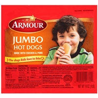 Armour Hot Dogs Jumbo Jumbo Meat Hot Dogs