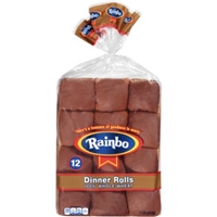 Rainbo Dinner Rolls 100% Whole Wheat Food Product Image