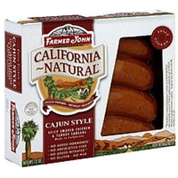 Farmer John Spicy Smoked Chicken & Turkey Sausage Cajun Style Food Product Image