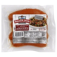 Farmer John Sausage Chicken, Smoked, Hot Louisiana Brand, Med Food Product Image