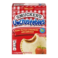 Smucker's Uncrustables Peanut Butter & Strawberry Jam Sandwich - 4 CT Food Product Image
