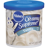 Pillsbury Creamy Supreme Frosting Vanilla Packaging Image