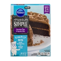 Pillsbury Purely Simple Chocolate Cake & Cupcake Mix Food Product Image