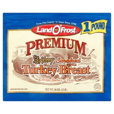 Land O' Frost Premium Honey Smoked Lean Turkey Breast and White Turkey Food Product Image