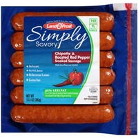 Land O' Frost Simply Savory Chipotle & Roasted Red Pepper Smoked Sausage Food Product Image