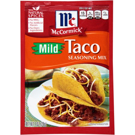 McCormick Mild Taco Seasoning Mix Food Product Image