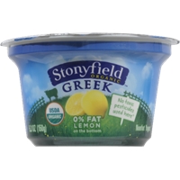 Stonyfield Lemon Greek Yogurt Product Image