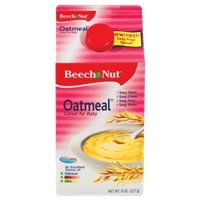 Beech-Nut Stage 1 Oatmeal Baby Cereal Food Product Image