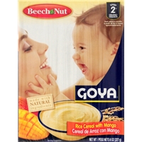 Beech-Nut Goya Rice With Mango Baby Cereal Food Product Image