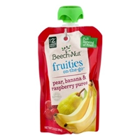 Beech-Nut Fruities O-The-Go Stage 2 Pear Banana & Raspberry Puree Product Image