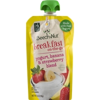 Beech-Nut Breakfast On-The-Go Yogurt, Banana & Strawberry Blend Food Product Image