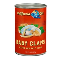 California Girl Baby Clams Food Product Image