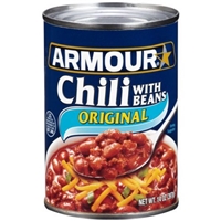 Armour Original Chili With Beans Food Product Image