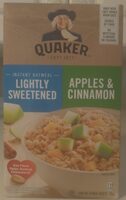 Lightly Sweetened Apples & Cinnamon Instant Oatmeal Food Product Image