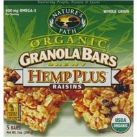 Nature's Path Organic Hemp Plus Raisins Granola Bars Product Image