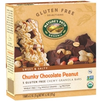 Nature's Path Organic Chunky Chocolate Peanut Chewy Granola Bars - 5 CT Product Image