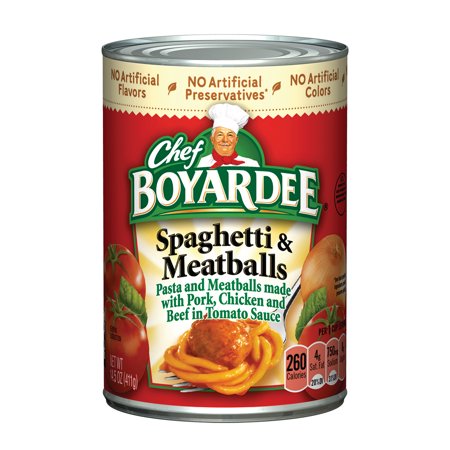 Chef Boyardee Spaghetti & Meatballs Allergy And Ingredient Information