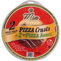 MIA 2pk Original Pizza Crusts with 2 Pouches of Pizza Sauce Kit, 2 lbs Food Product Image