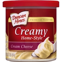 Duncan Hines Creamy Home-Style Cream Cheese Premium Frosting Food Product Image