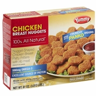 Yummy Panko Chicken Nuggets Food Product Image