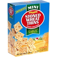 Red Oval Farms Mini Stoned Wheat Thins, Roasted Garlic Mini Stoned ...