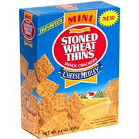 Red Oval Farms Mini Stoned Wheat Thins, Cheese Medley Mini Stoned Wheat 