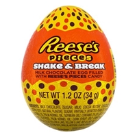 Reese's Pieces Shake & Break Milk Chocolate Easter Egg w/Reese's Pieces - 1.2oz