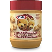 Kraft Peanut Butter (All Natural Crunchy Peanut Butter, 750 G) Food Product Image