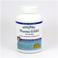 PharmaGaba by Natural Factors 60 Tablets Food Product Image