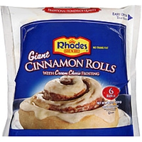 Rhodes Giant Cinnamon Rolls With Cream Cheese Frosting Food Product Image