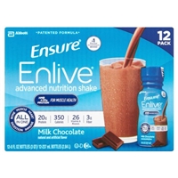 Abbott Ensure Enlive Advanced Nutrition Shake Milk Chocolate - 12 PK Food Product Image