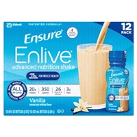 Abbott Ensure Enlive Advanced Nutrition Shake Vanilla - 12 PK Food Product Image