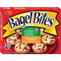 Bagel Bites Cheese Sausage and Pepperoni Mini Bagels Food Product Image