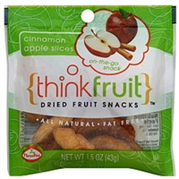 Thinkfruit Dried Fruit Snacks Cinnamon Apple Slices