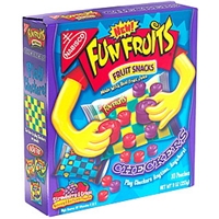 Fun Fruits Fruit Snacks Checkers, Strawberry & Grape Food Product Image