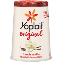Yoplait Original 99% Fat Free French Vanilla Flavored Low Fat Yogurt
