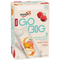 Yoplait Go Big Low Fat Yogurt Pouches Variety Pack - 8 CT Product Image