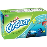 Yoplait Portable Low Fat Yogurt Go-Gurt Cool Cotton Candy/Strawberry Banana Burst Variety Pack Product Image