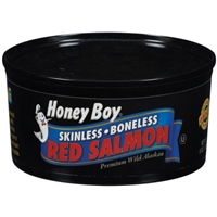 Honey Boy Skinless Boneless Red Salmon Food Product Image