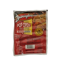 Zweigle's Hot Dogs And Cooked Sausage Natural Casing, Red & White Food Product Image