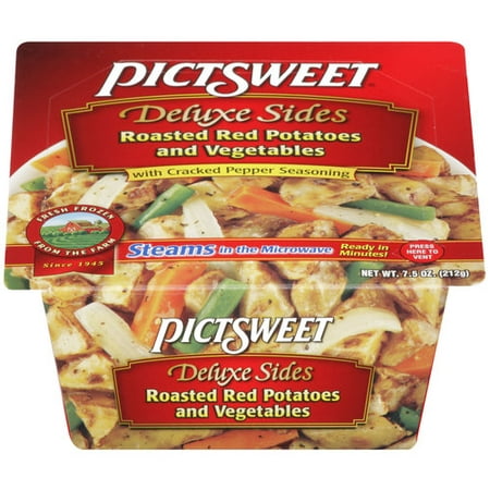 Pictsweet Frozen Vegetables Deluxe Sides Roasted Red Potatoes & Vegetables With Cracked Pepper Seasoning Food Product Image
