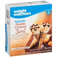 Weight Watchers Snack Size Double Caramel Swirl Ice Cream Cones - 6 CT Food Product Image