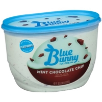 Blue Bunny Premium Mint Chocolate Chip Ice Cream Food Product Image