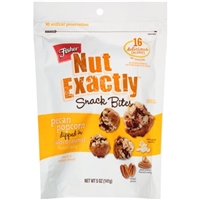 Fisher Nut Exactly Snack Bites Pecan Popcorn Dipped in Salted Caramel Product Image