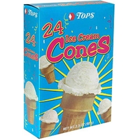 Tops Ice Cream Cones Food Product Image