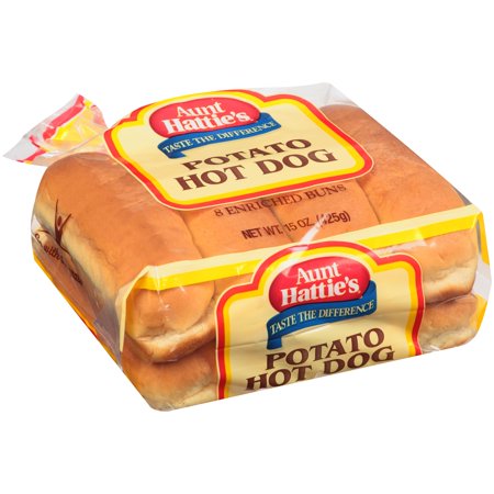 Aunt Hattie's Potato Hot Dog Buns Food Product Image