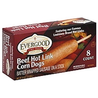 Evergood Corn Dogs Beef Hot Link Food Product Image