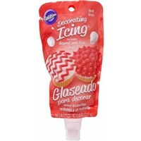 Wilton Red Decorating Icing Pouch with Tips Food Product Image