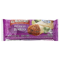 El Monterey Burrito Beef & Bean Food Product Image